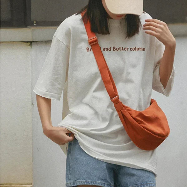 Simple Women Dumpling Cross body Bag