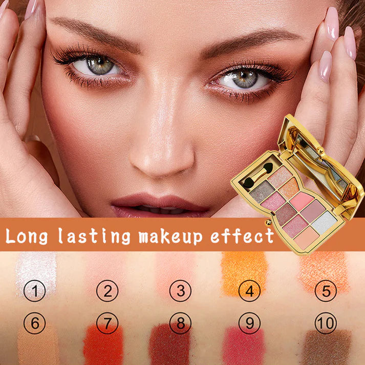 Ideal Gift - 10 Colors Glitter Eyeshadow Palette