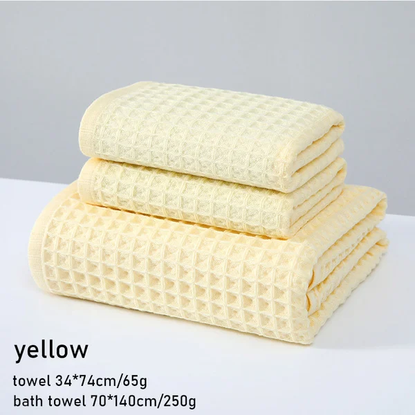 Super Absorbent Breathable Antibacterial Waffle Bath Towel
