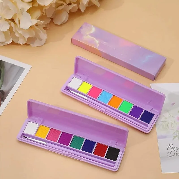 Water Soluble Fluorescent Makeup Palette
