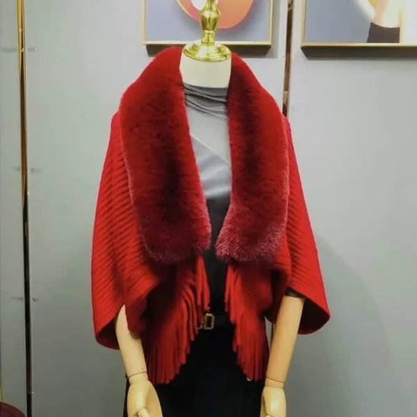 Knitting Thick Womens Loose Shawl 💥