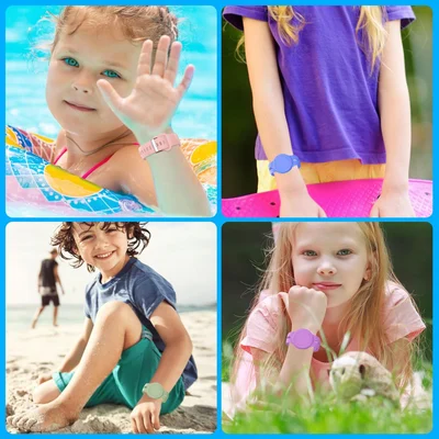 Kids Waterproof Silicone Anti loss Wristband
