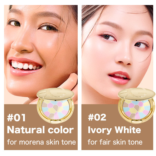 Concealer oil control makeup 3 in 1 face powder