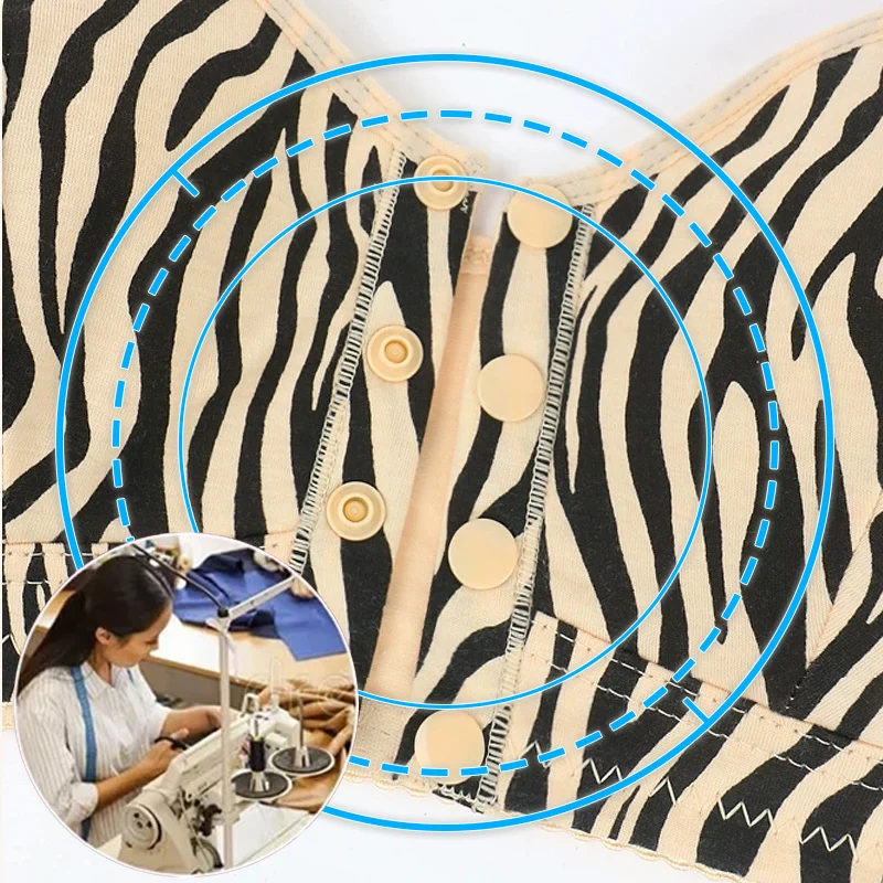 Front closure leopard print Acutefebruary bra