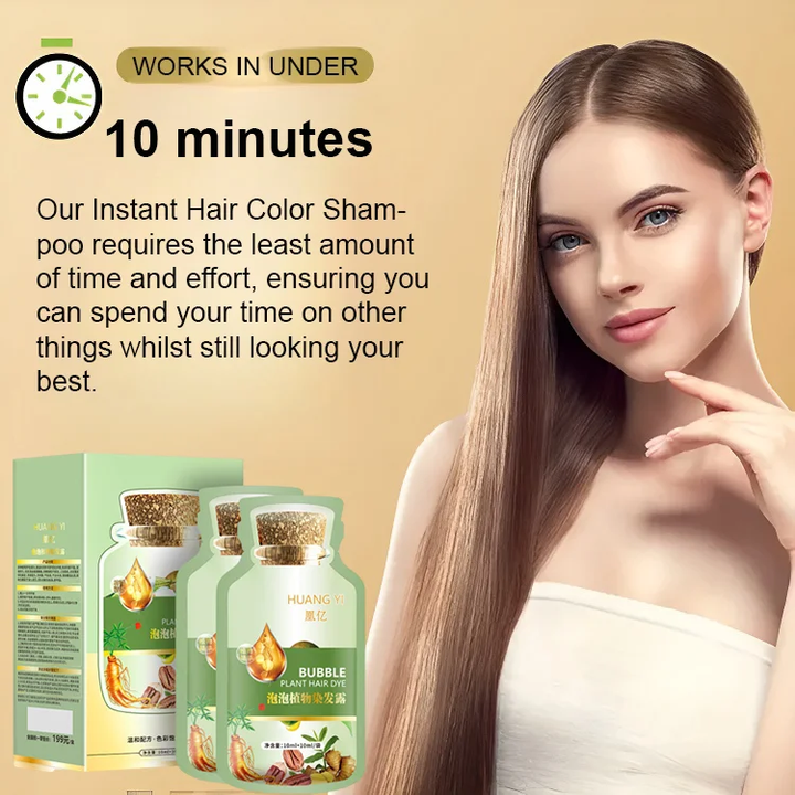 Plant ingredients DIY hair coloring shampoo