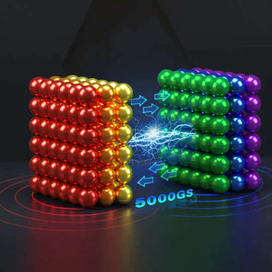 Multicolored Digit Dots 216 pieces magnetic balls