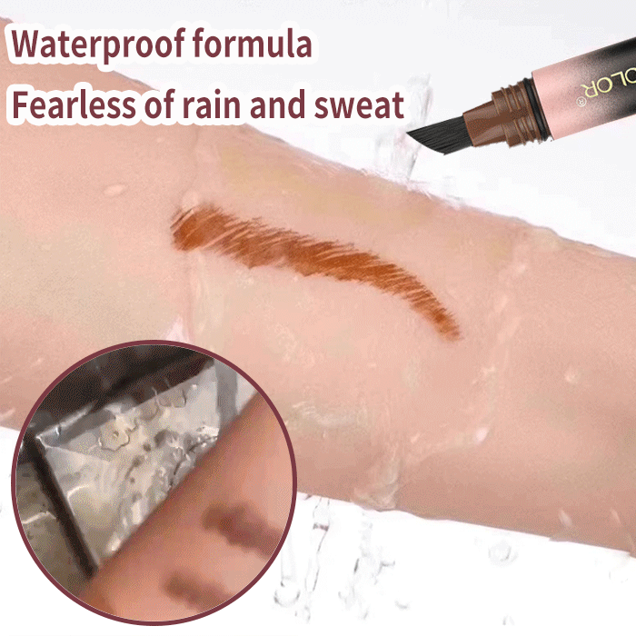 Waterproof quick drying natural coloring eyebrow dye