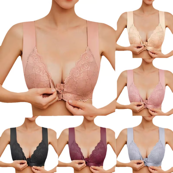 Full Coverage Front Closure Support Bra Comfort Sleep Bra