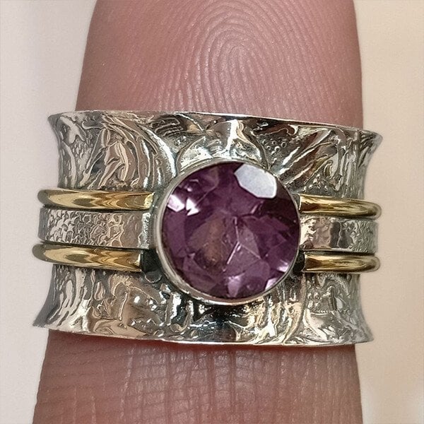 🎁Bohemian-Style Crystal Meditation Ring