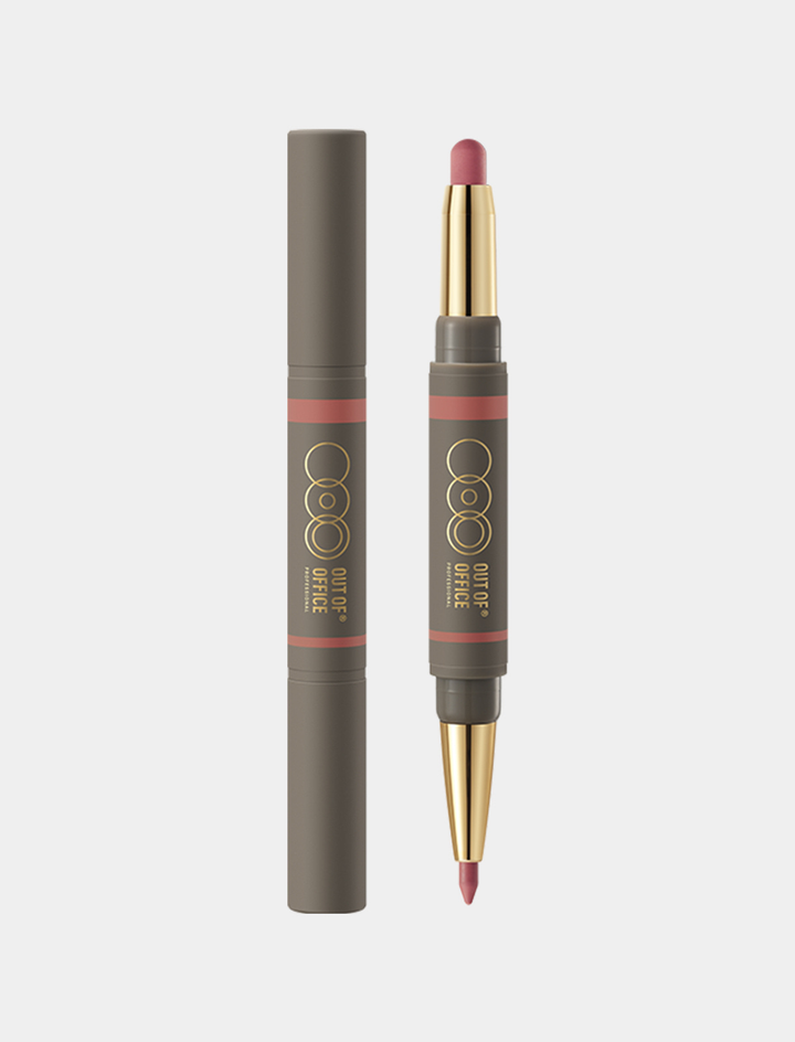 One stroke two uses double ended lipstick pencil
