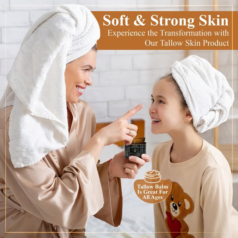 Beef Tallow and Honey Balm for Skin