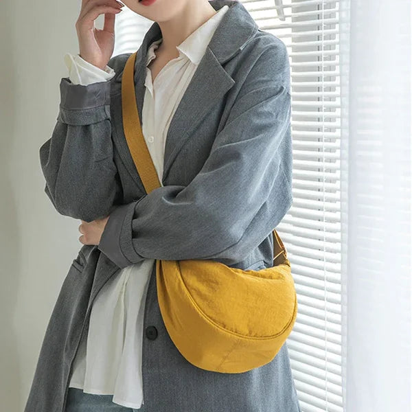 Simple Women Dumpling Cross body Bag