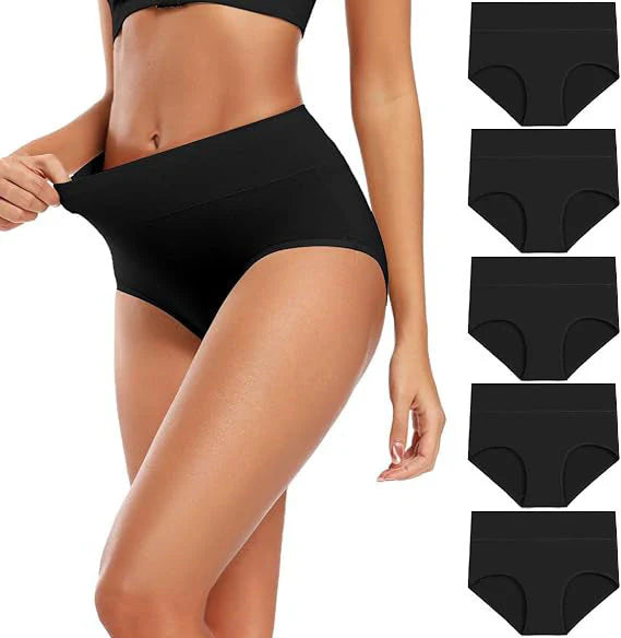 Plus Size High Waist Hip Lifting Cotton Panties for Women