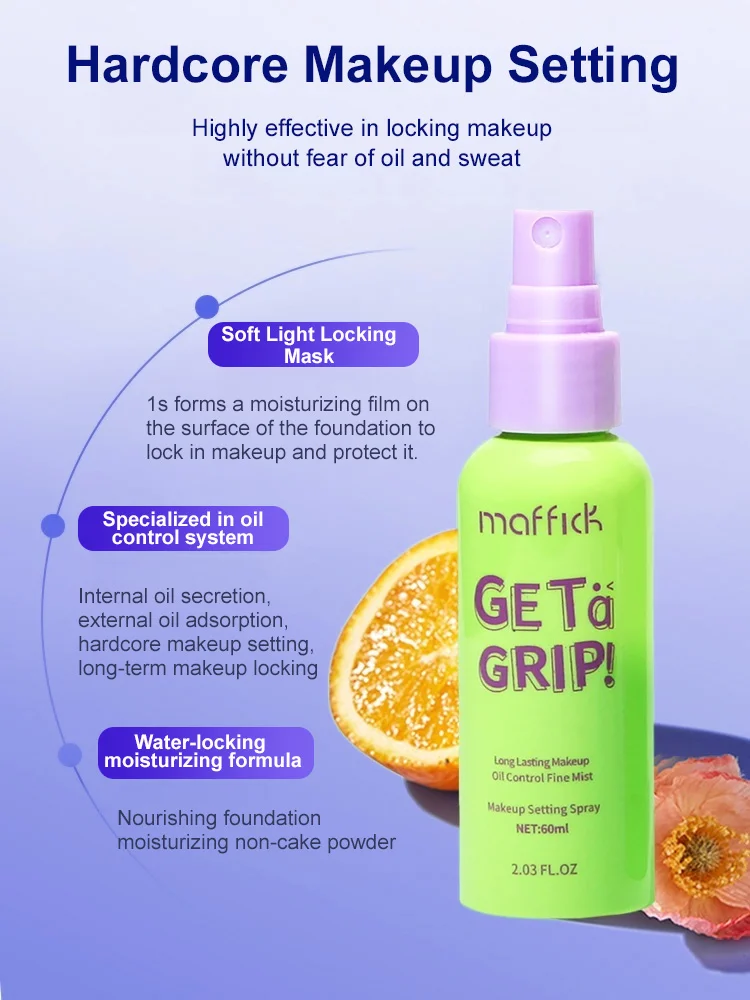Hot Sale Oil Control Waterproof Sweatproof Makeup Setting Spray