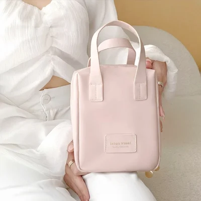 Large capacity portable makeup bag