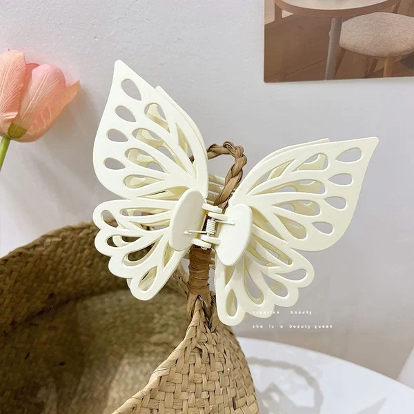 Butterfly Cutout Tassel Large Hair Clip