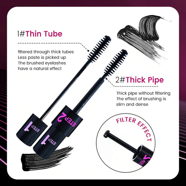 2024 NEW Long roll 2-in-1 waterproof eye black