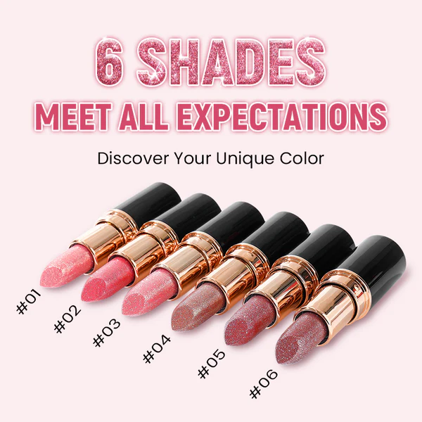 Waterproof Moisturizing Glitter Lipstick