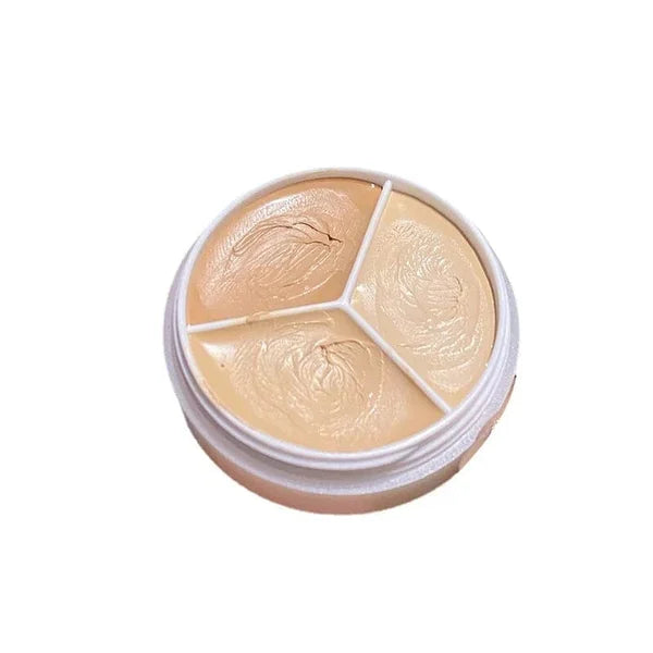 Tri-Color Concealer Palette Of Covers Acne Marks Dark Circles🔥