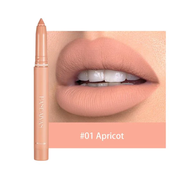 12 COLOR HANDAIYAN ROTATING SHARPENABLE MATTE LIPSTICK PENCILS