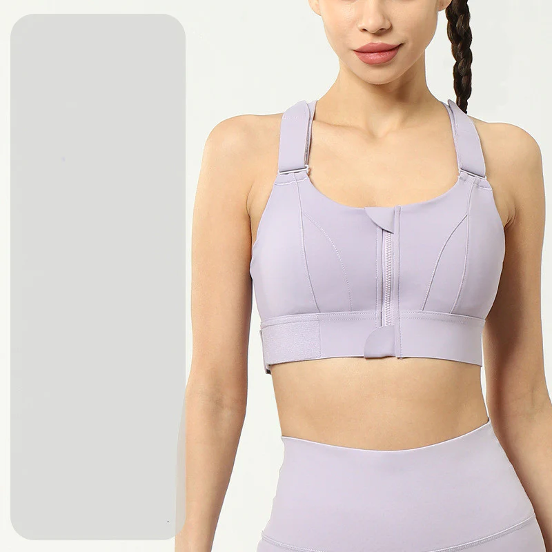 Criss Cross Back Sport Bra with Adjustable Straps
