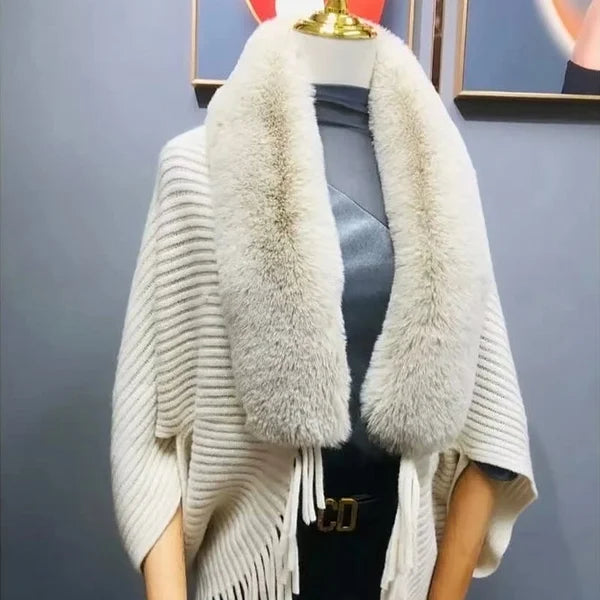 Knitting Thick Womens Loose Shawl 💥