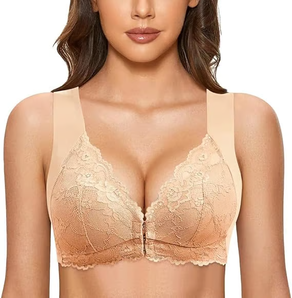 Full Coverage Front Closure Support Bra Comfort Sleep Bra