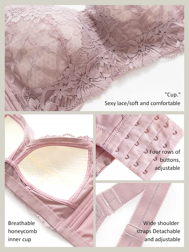 Full coverage bra with side support for a minimized look and lift perfect for supermodel figures.