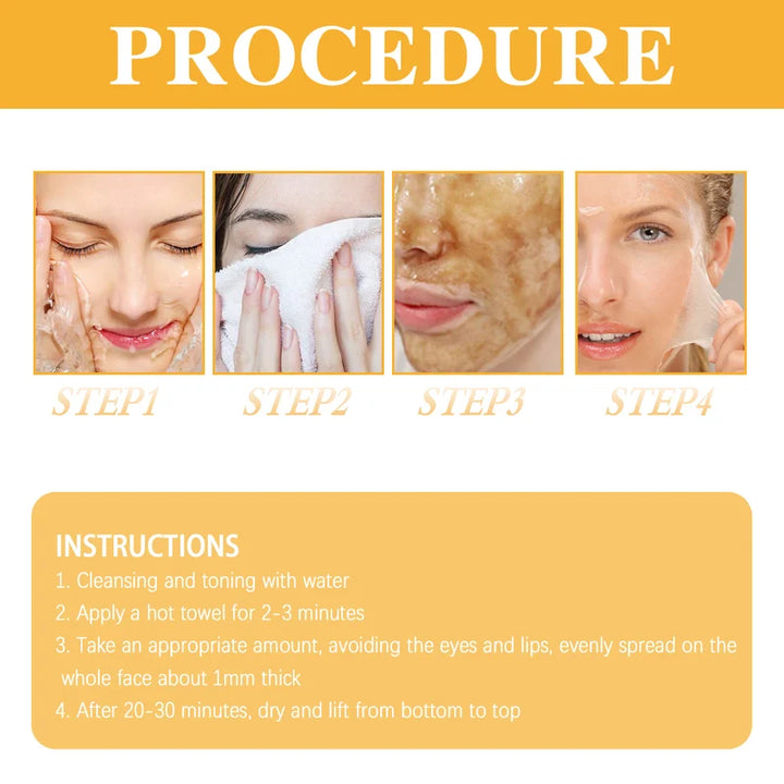 New Whitening and Spot Reducing Rejuvenating Honey Tear Off Mask
