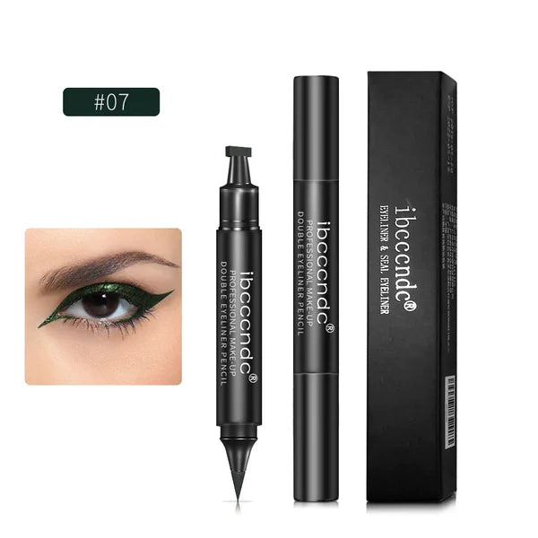 2024 Hot Sale Now🔥Dual-head Winged Stamp Liquid Eyeliner
