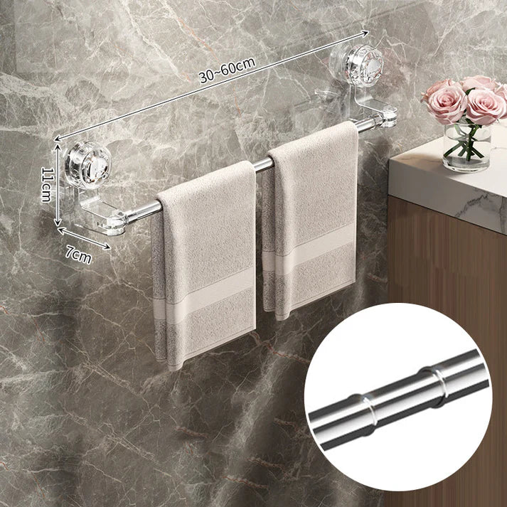 Retractable Suction Cup Towel Bar