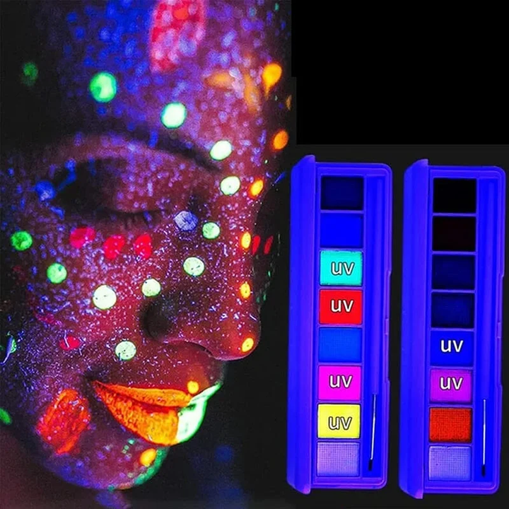 Water Soluble Fluorescent Makeup Palette