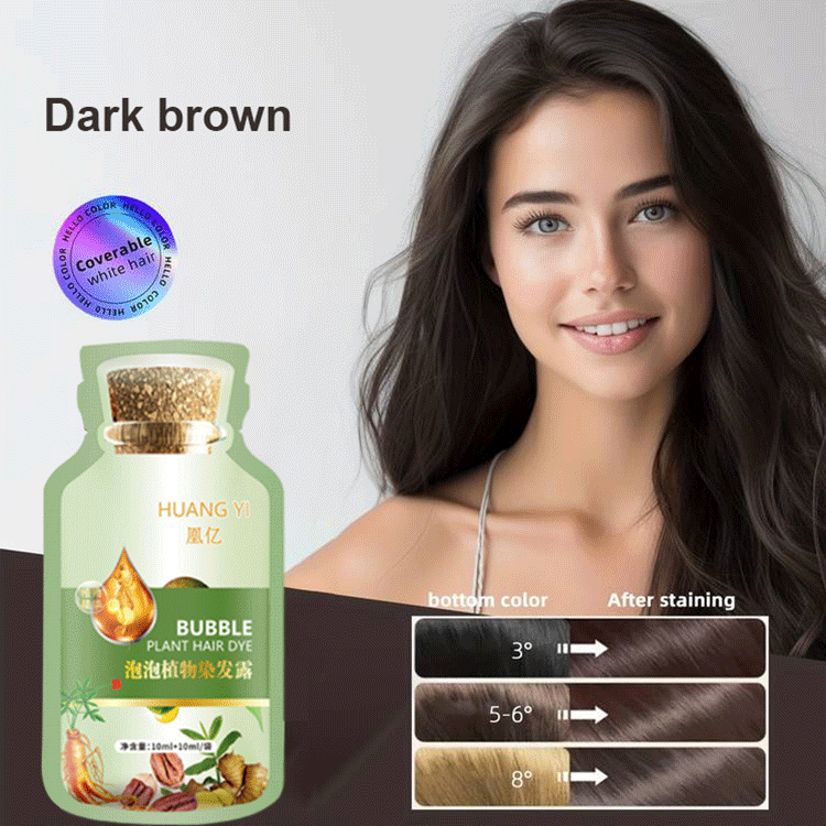 Plant ingredients DIY hair coloring shampoo