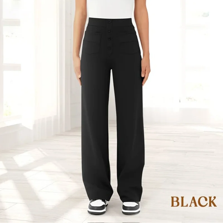Womens Casual High Waist Stretch Pants