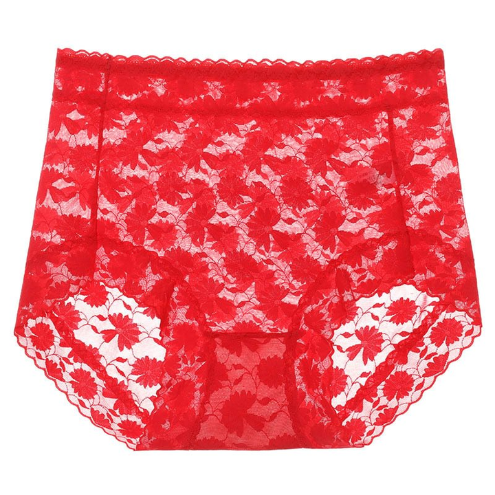 Sexy Seamless Thin Lace Silk Care Panties