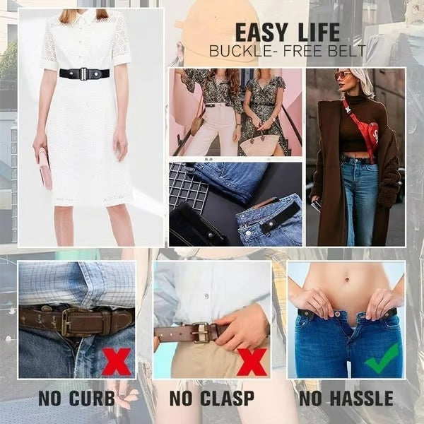 Buckle Free Elastic Belt  Unisex