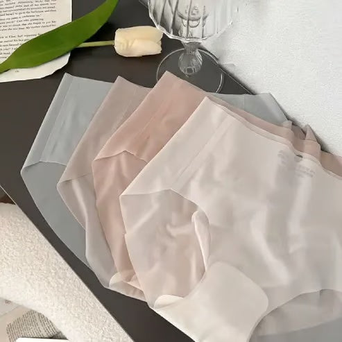 Ultra Thin Ice Silk Panties for Women  Leak Proof Non-Marking Invisible Breathable Sexy Briefs