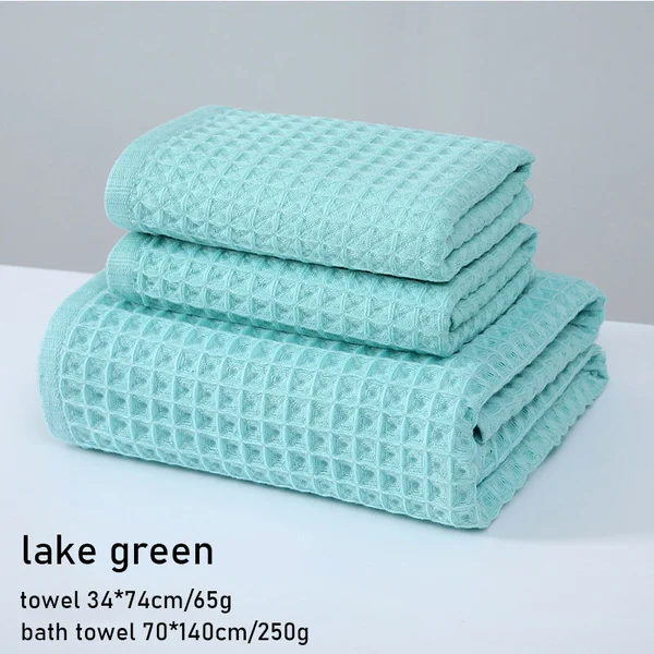 Super Absorbent Breathable Antibacterial Waffle Bath Towel