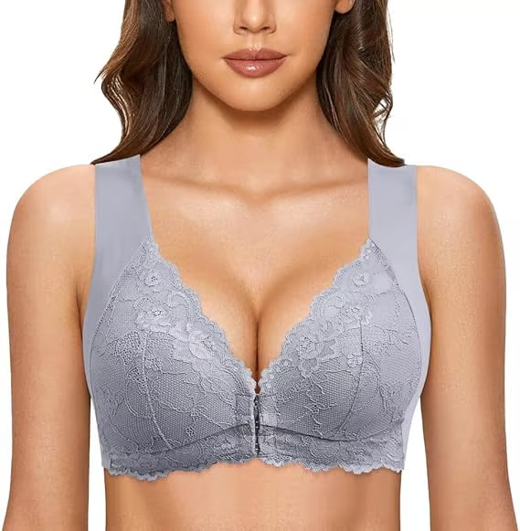 Full Coverage Front Closure Support Bra Comfort Sleep Bra