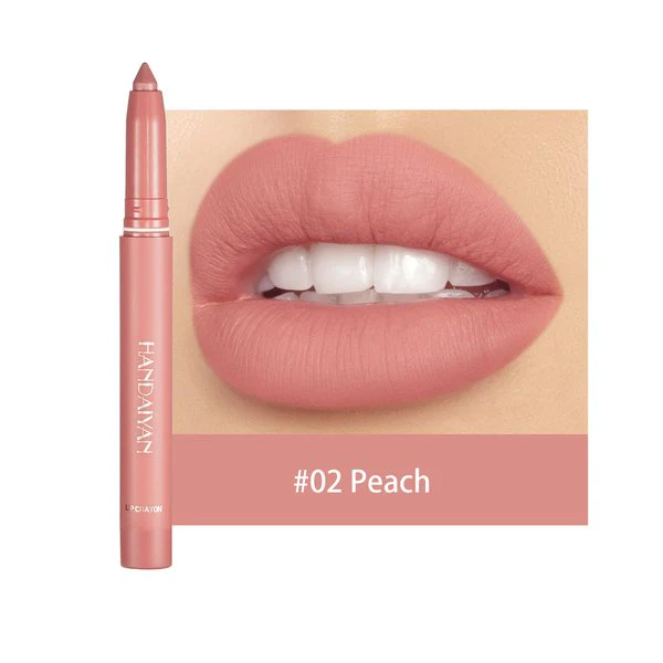 12 COLOR HANDAIYAN ROTATING SHARPENABLE MATTE LIPSTICK PENCILS