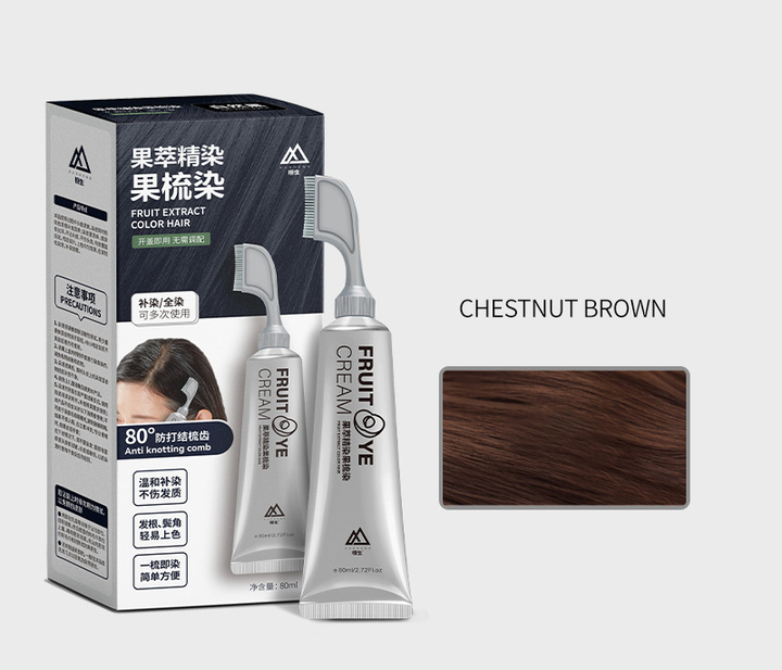 Plant extract hair dye essence