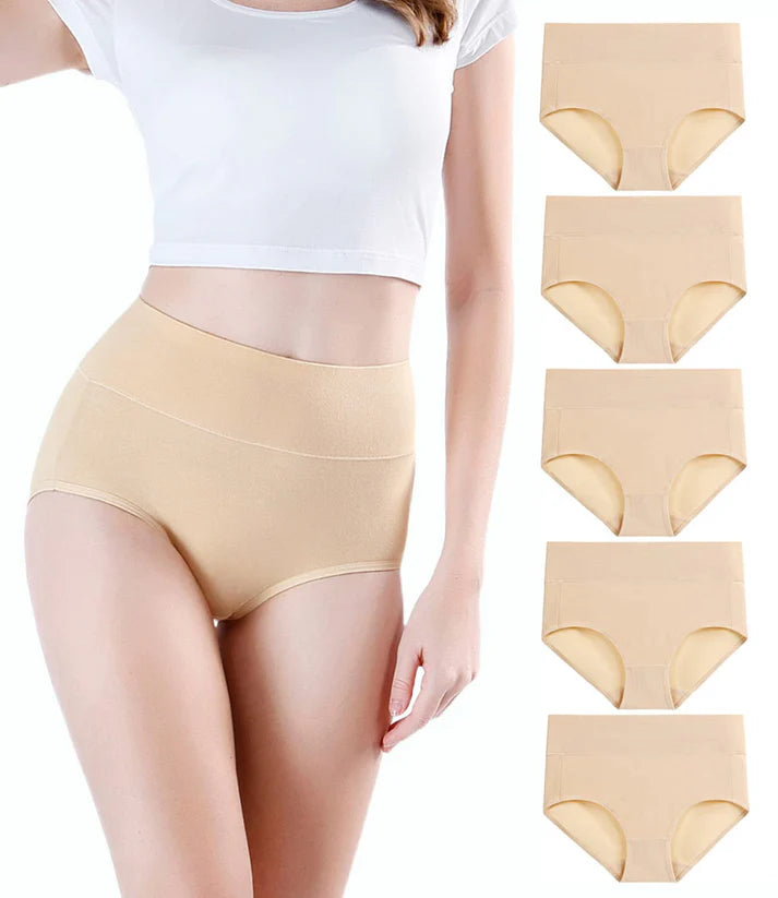 Plus Size High Waist Hip Lifting Cotton Panties for Women