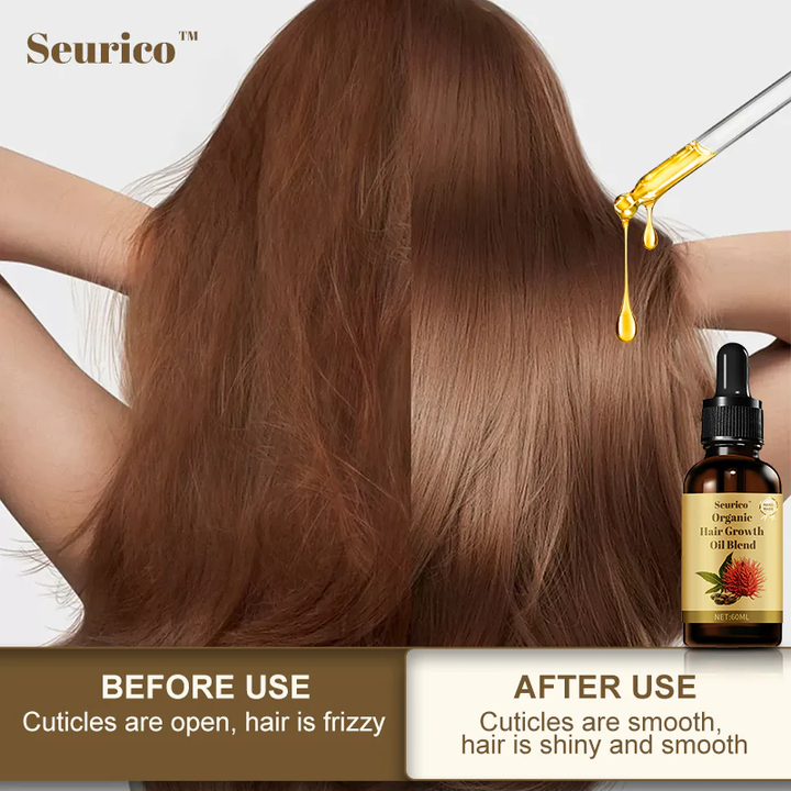 Organic hair growth oil blend