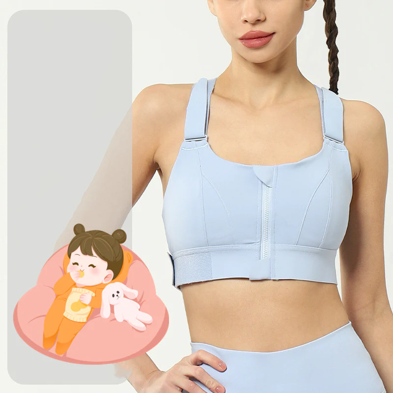Criss Cross Back Sport Bra with Adjustable Straps