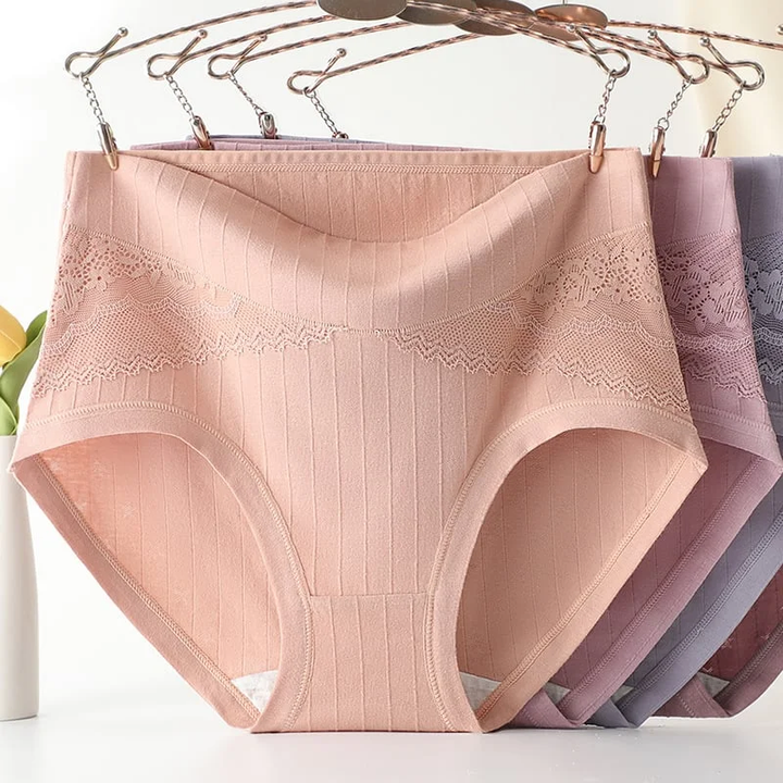 Large Size High Waist Cotton Antibacterial Leakproof Underwear