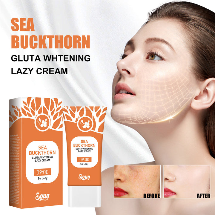 Seabuckthorn Glutamic Acid Lazy Skin Cream Moisturizing Brightening Lazy Cream