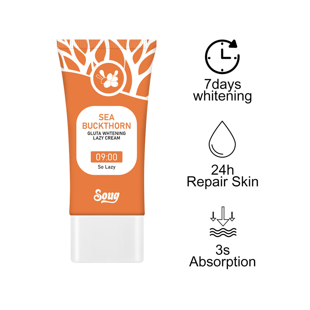 Seabuckthorn Glutamic Acid Lazy Skin Cream Moisturizing Brightening Lazy Cream