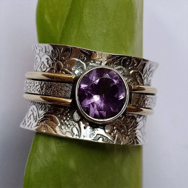 🎁Bohemian-Style Crystal Meditation Ring