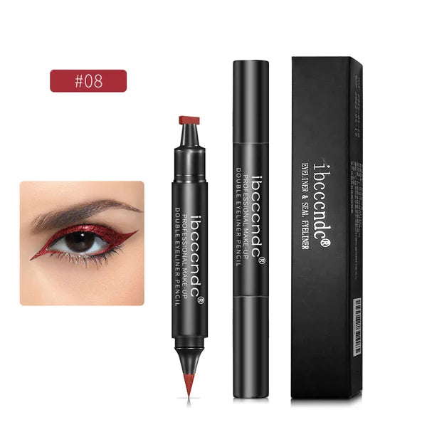 2024 Hot Sale Now🔥Dual-head Winged Stamp Liquid Eyeliner