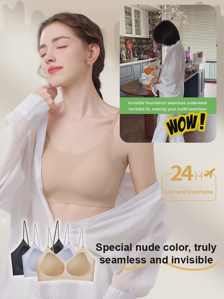 SUMMER SEAMLESS ULTRA-THIN PLUS SIZE ICE SILK COMFORT BRA